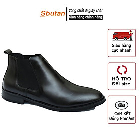 Chelsea Boots Nam Cổ Lửng Form Cực Chuẩn Cổ Chun Tôn Dáng