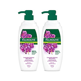 Bộ 2 Sữa tắm Palmolive mịn màng quyến rũ 100% chiết xuất từ phong lan 500g