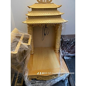 Mua ban thờ thần tài gỗ pơmu 56cm