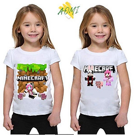 ÁO THUN MINCRAFT 2 CÓ SIZE TRẺ EM NAM NỮ UNISEX CHO CẢ GIA ĐÌNH V1812 3158 Store