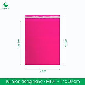 MT0H - 17x30 cm - Túi nilon TIẾT KIỆM gói hàng - 100 túi niêm phong đóng hàng