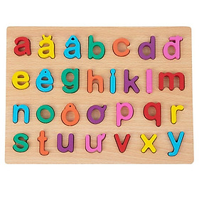 Bảng chữ cái cho bé bằng gỗ, đồ chơi giáo dục giúp trẻ học nhanh các chữ cái và số