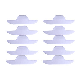Collar Sweat Pads Boat Shape Collar Grime Collar Protector Disposable Self- adhesive Neck Liner Pads 10Pcs