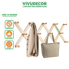 Mua Móc Xếp Gỗ 14 Nhánh Tròn Vivudecor - Móc Xếp Thông Mình Biến Hình Phù Hợp Với Mọi Không Gian  Treo Tường Không Cần Khoan