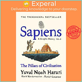 Sách - Sapiens A Graphic History, Volume  by Yuval Noah Harari David Casanave David Vanderneulen (UK edition, hardcover)