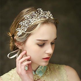 Wedding Bridal Flower Rhinestone Crystal Headband Headwear Accessories