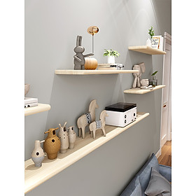 Mua set 3 thanh Kệ gỗ thông treo tường Giá gắn tường decor trang trí nhà cửa bền đẹp sâu 15 cm - 60x15cm