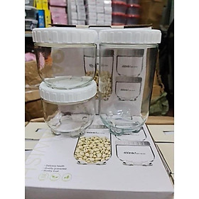 Mua {Sale sốc} Bộ gia vị 3 hũ thuỷ tinh siêu tiện lợi