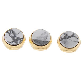 2-4pack Hand Polished Trumpet  Buttons Caps Brass Trumpet -Gray