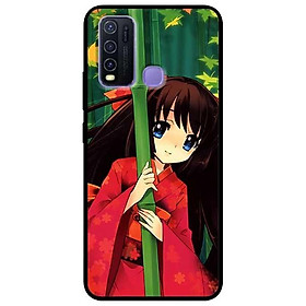 Ốp lưng dành cho Vivo Y30 - Y30i - Y50 mẫu Anime Cô Gái Kimono Đỏ