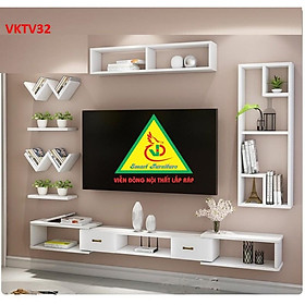 Mua Bộ Kệ Ti Vi Treo Tường Trang Trí VKTV32