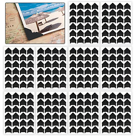 20 Tờ Keo Dán Góc Ảnh, Góc Album Ảnh, Keo Dán Góc Ảnh Tự Dính, Miếng Dán Góc Ảnh Cho Sổ Lưu Niệm Tạp Chí, Album Ảnh, Sổ Tay Du Lịch
