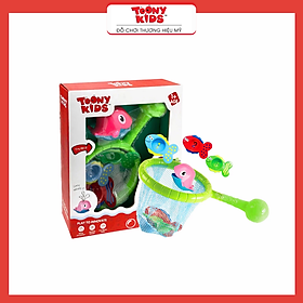 Đồ Chơi Bộ Nhà Tắm Cá Heo TOONYKIDS Cho Bé - RACKET FISHING TN020 [Tặng Kèm Sticker]
