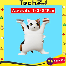Mua Bao Case cho Airpods 1/2/3/Pro Mèo Tam Thể cực chất - Mã TZAP376