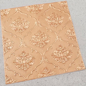 Mua Bộ 10 Tấm Xốp Dán Tường Cổ Điển Hoa Sen 3D Màu Nâu Đồng 70x70cm Siêu Đẹp  Sang Trọng