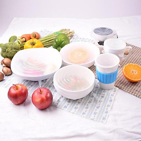 Mua Set 6 màng bọc thực phẩm silicon thay thế bọc thực phẩm nylon