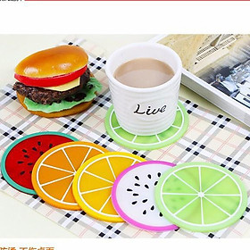 Mua Đế lót cốc hình trái cây bằng silicon