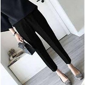 QUẦN BẦU baggy công sở - Quần bầu thời trang loại đẹp có chun chỉnh bụng QB368