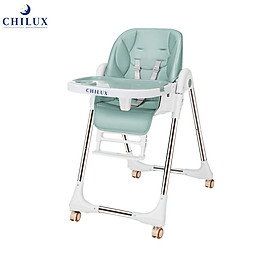Ghế ăn dặm cho bé Chilux - Có thể gấp gọn - Bàn ăn rộng, Nhiều nấc điều chỉnh độ cao ghế