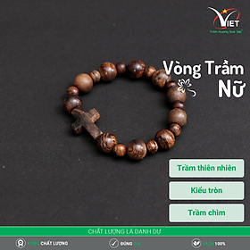 Vòng Trầm Nữ Thiên Nhiên Kiểu Tròn - Trầm Chìm - Sang Trọng Và Khác Biệt