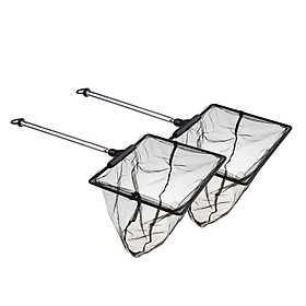 2x Aquarium Telescopic   Tank Shrimp Fishing Net Extendable Handle L