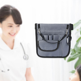 Nurse Pouch Waist Bag Pocket Quick  Organizer Waist Bag Pouch Bag Black