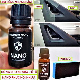 Dung dịch đánh bóng nhựa nhám xe máy ô tô phục hồi màu như mới loại tốt siêu đậm dặc