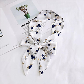 Khăn thắt nơ cổ áo công sở khăn turban dài size 145x7cm