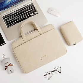 Túi xách Gấu Bông thời trang cho Laptop, Macbook tặng kèm túi đưngk phụ kiện