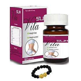 Thực phẩm chức năng Slim Vita hỗ trợ giảm cân, đẹp dáng - Tặng Kèm Vòng tay Tỳ Hưu