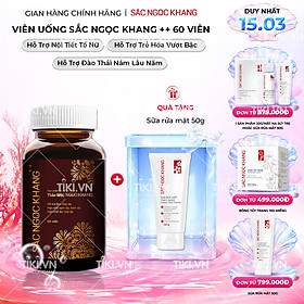 Viên Uống Sắc Ngọc Khang ++ chống lão hóa da, giảm nám, tàn nhang cao cấp (Hộp 60 Viên)