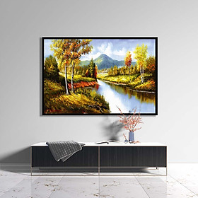 Mua Tranh canvas phong cách sơn dầu - Phong cảnh Dòng sông - PC012
