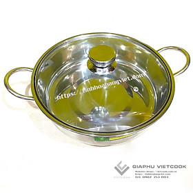 Mua NỒI LẨU INOX 1 ĐÁY NẮP KÍNH VIETCOOK