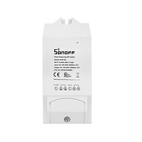 Công Tắc Thông Minh Điều Khiển Thiết Bị Tiêu Thụ Năng Lượng Tự Động Cho Google Home/Nest & Amazon Alexa Sonff Pow R2 ITEAD (15A) (3500W)