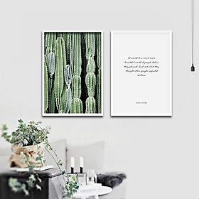 Mua Bộ 2 tranh canvas hoa xương rồng  tranh chữ ADH0119
