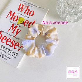 Thun cột tóc vải chun buộc màu vintage