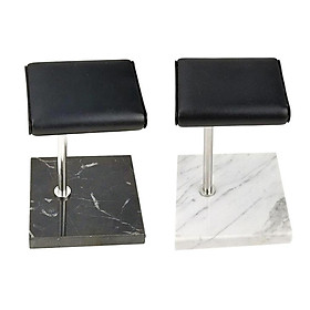 Black And White Marble And PU Watch Stand For Display