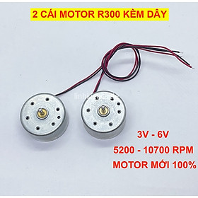 Mua 2 motor mini 300 mới 100% dùng quạt mini 3V - 6V tốc độ 5200 - 10700 RPM - LK0042