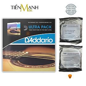 Mua  Xả Hàng  Pack 2 Bộ D Addario EJ26  EZ910 Dây Guitar Acoustic Phosphor Bronze  85/15 Bronze - Cỡ 11 DAddario Hàng Chính Hãng - Kèm Móng Gẩy DreamMaker