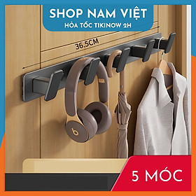 Móc Treo Quần Áo Dán Tường Nhôm Không Gian Cao Cấp
