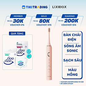 Bàn Chải Điện Halio Sonic SmartClean Electric Toothbrush Công Nghệ Sóng Âm Sạch Sâu - Hồng (Coral) - 1 Bàn Chải