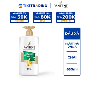 Dầu Xả Pantene Suôn Mượt Óng Ả Chai 650ml