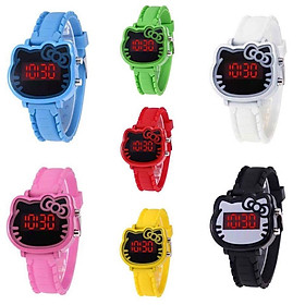 Đồng hồ thời trang trẻ em điện tử led Hello Kitty T474