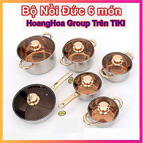 Mua Bộ nồi Đức 6 món đầy đủ tem mác qai cầm chắc chắn