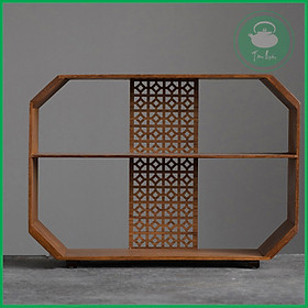 Mua Kệ 2 tầng gỗ tre trưng bày ấm và trà cụ