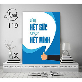 Mua Tranh canvas động lực   5 điều sếp dạy  tặng đinh treo tranh