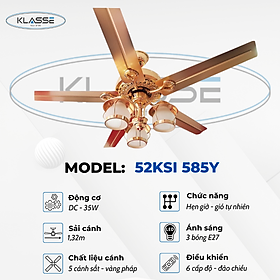 Mua Quạt trần chùm đèn Klasse 52KSI 585Y hàng chính hãng