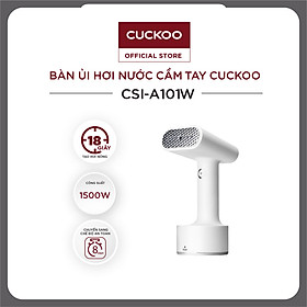 Bàn ủi hơi nước cầm tay Cuckoo CSI-A101 - 1500W khử khuẩn có đầu chải vải, trọng lượng siêu nhẹ - Hàng chính hãng