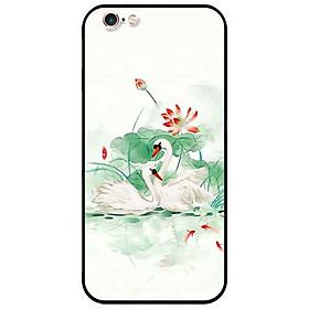 Ốp lưng in cho Iphone 6 Plus/ 6s Plus Mẫu Đôi Thiên Nga