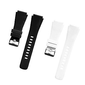 Prettyia 2 Pieces Silicone Watch Strap Watch Bracelet for  Gear S3